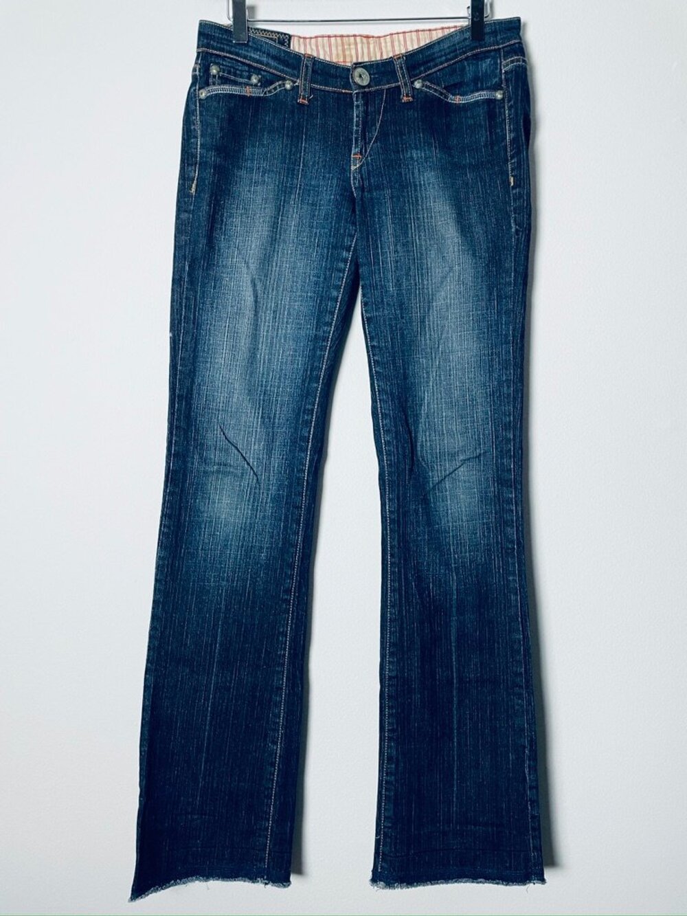 Vintage Marithé + François Girbaud Y2K jeans, tagged size 27, Made in Hong Kong